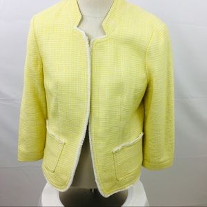 Loft woman’s yellow size medium blazer. Open front
